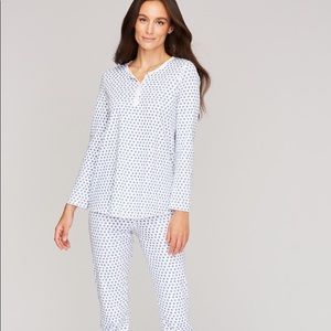 ROLLER RABBIT LONG SLEEVE BLUE HEART PAJAMAS!!!
